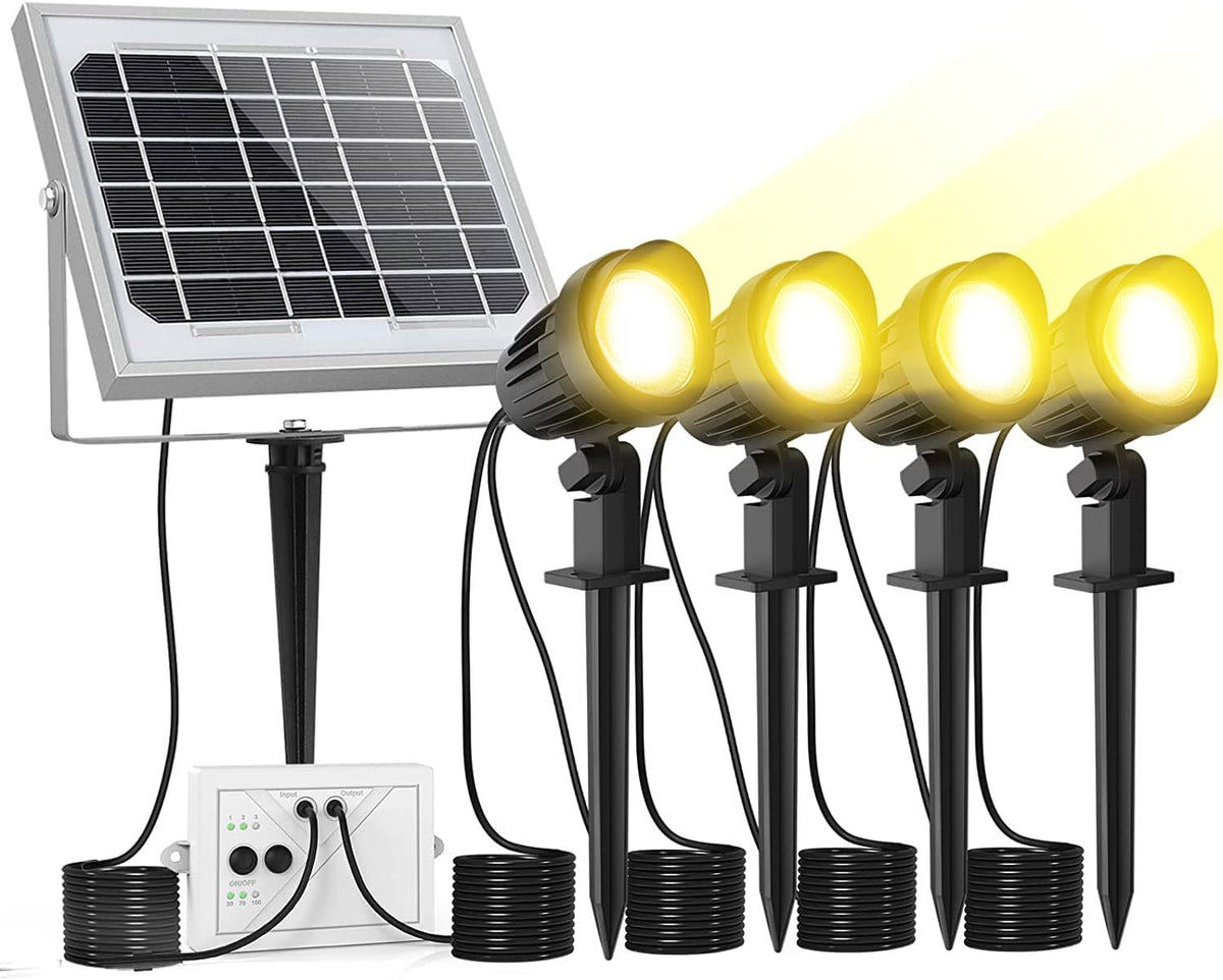 4-in-1 Solar Landscape Lights, IP66 Waterproof, 2700K/4000K/6000K Q65458