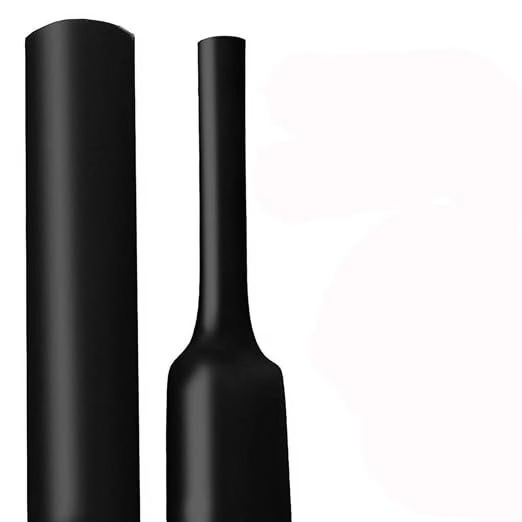 1-1/4 Inch 3:1 Waterproof Heat Shrink Tubing, 4 Ft Black B530