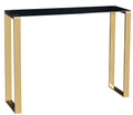 Black/Gold Narrow Console Table D822