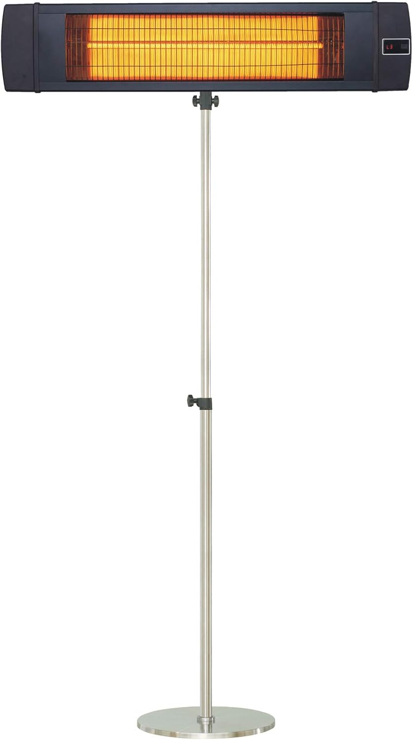 Black 34.6-in. Wide Electric Carbon Infrared Heat Lamp Y84892