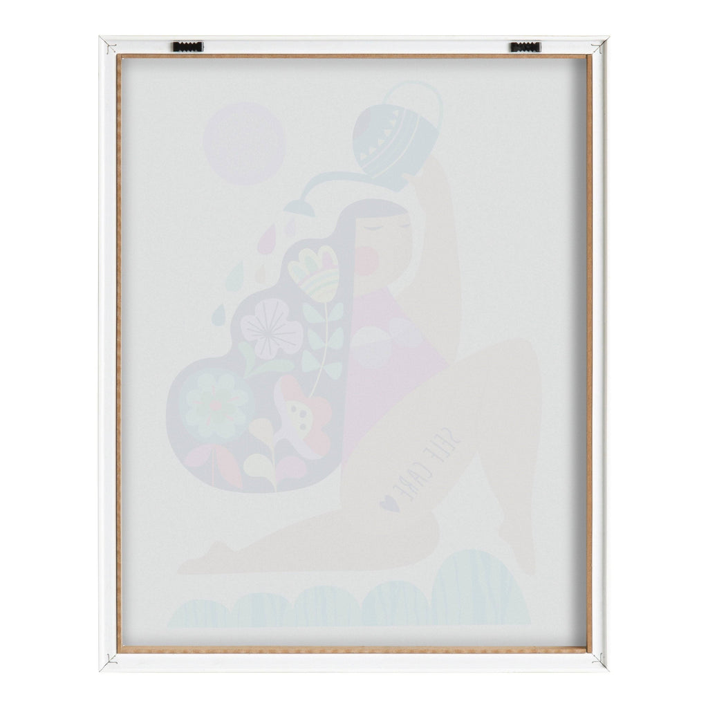 Natural Plastic Framed Printed Glass X5186