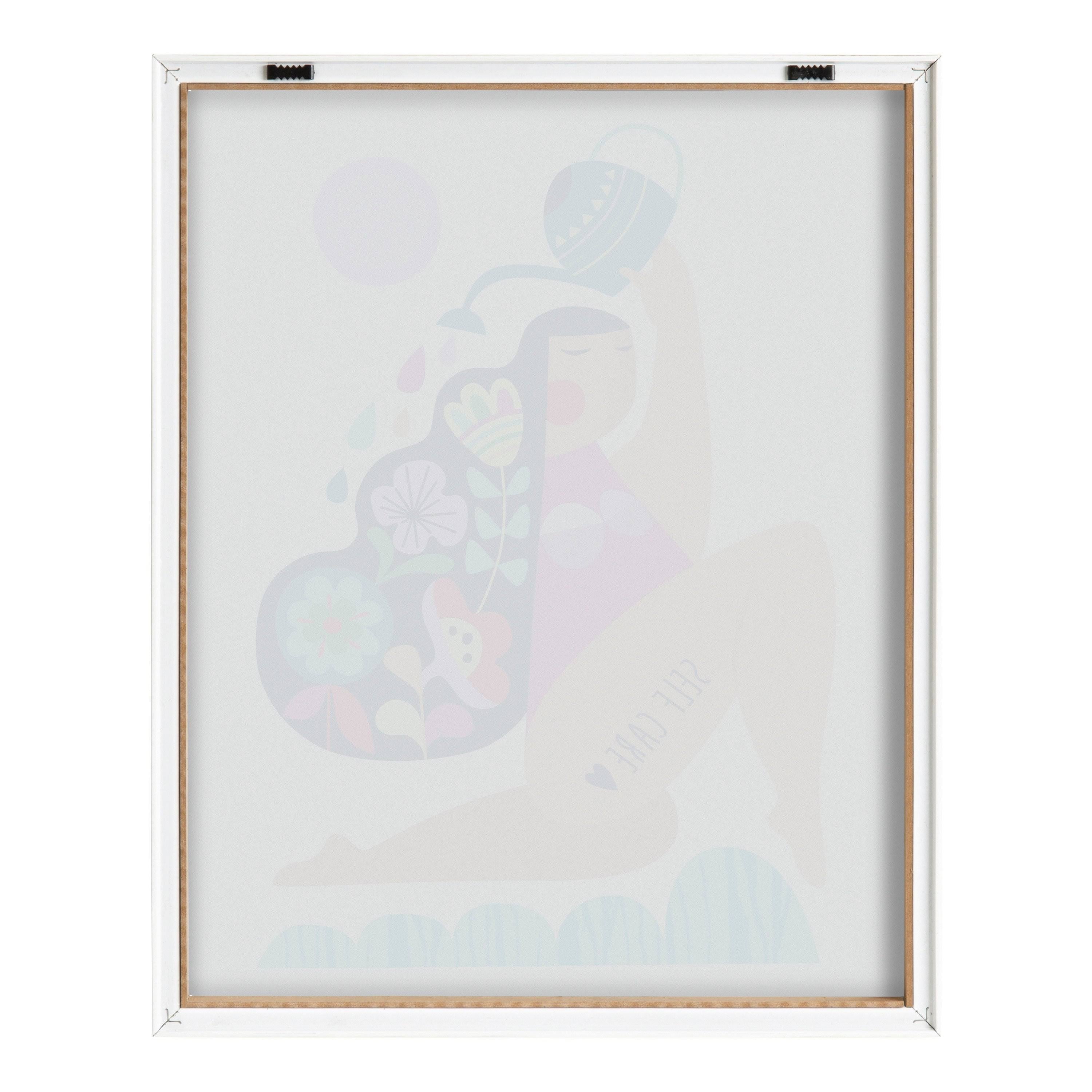 Natural Plastic Framed Printed Glass X5186
