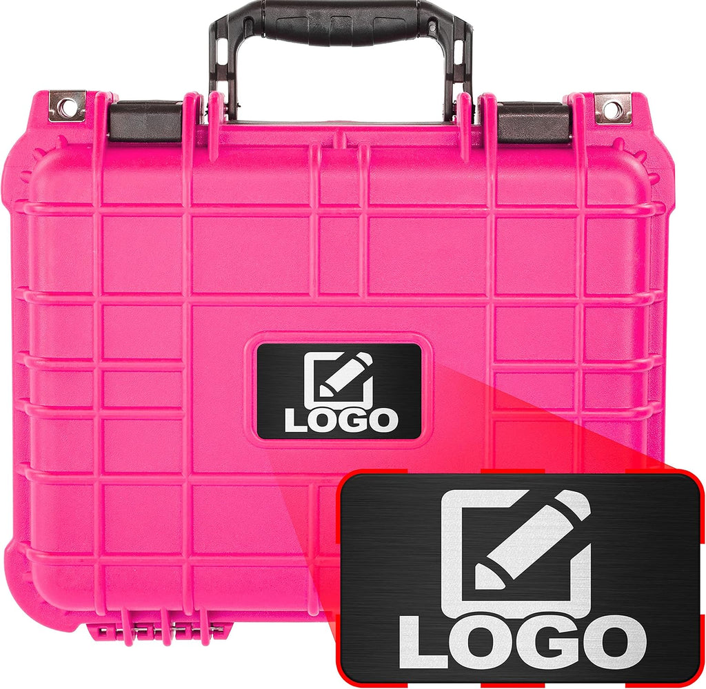 Waterproof Shockproof Hard Case with Foam 13.37 Inch 11.62 Inch 6 Inch (Black) T881055