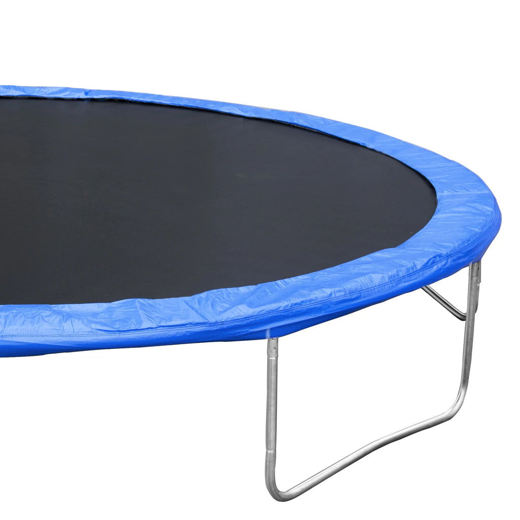 14FT Outdoor Trampoline with Basketball Hoop, Ladder and Safety Enclosure Net P3864