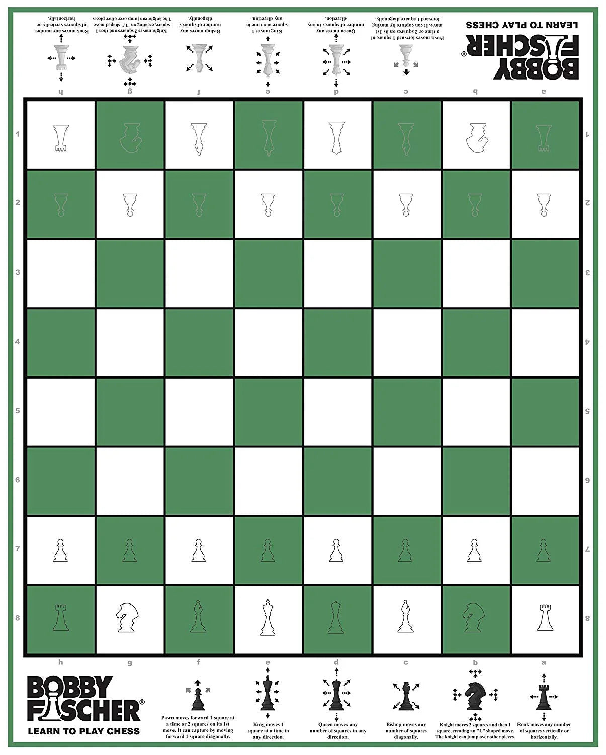 Learn to Play Chess Staunton Style Chess Pieces P1465
