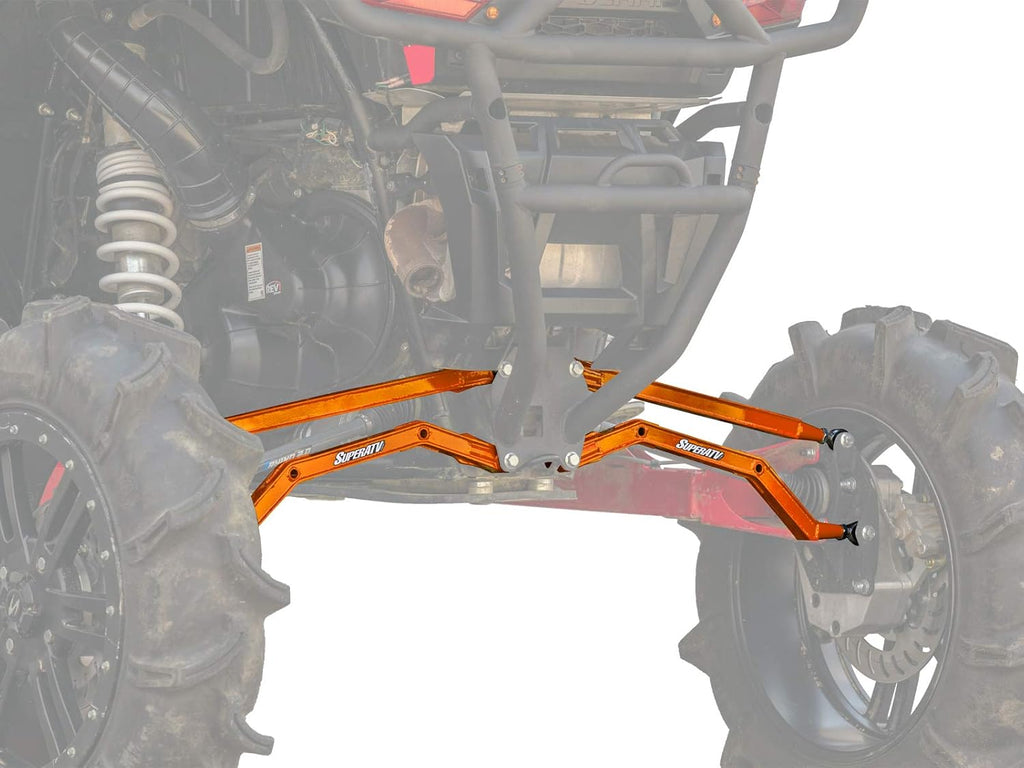 Red Heavy-Duty Boxed Rear Radius Arms for Polaris RZR XP 1000 C88406