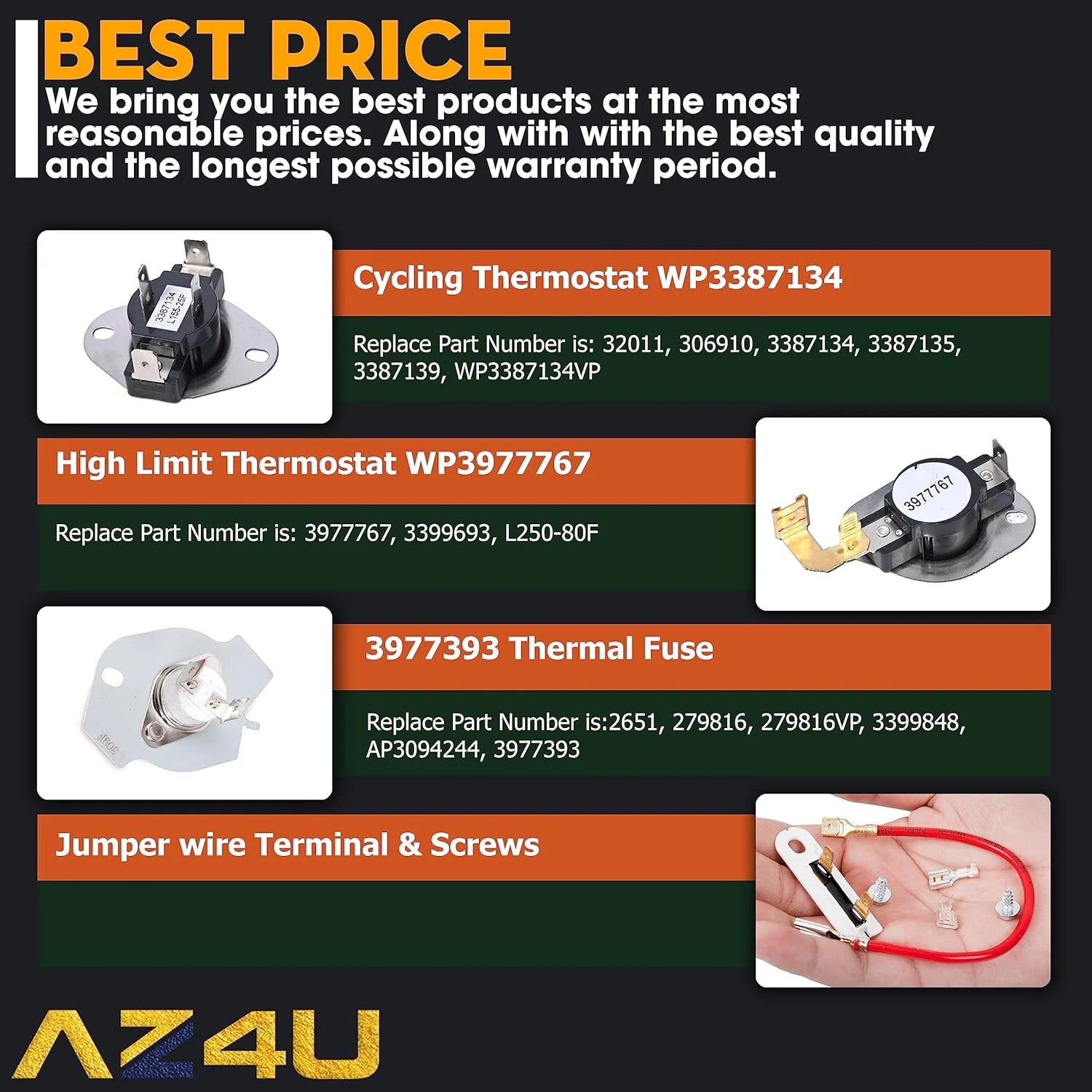 Dryer Heating Element Thermal Cut N709340