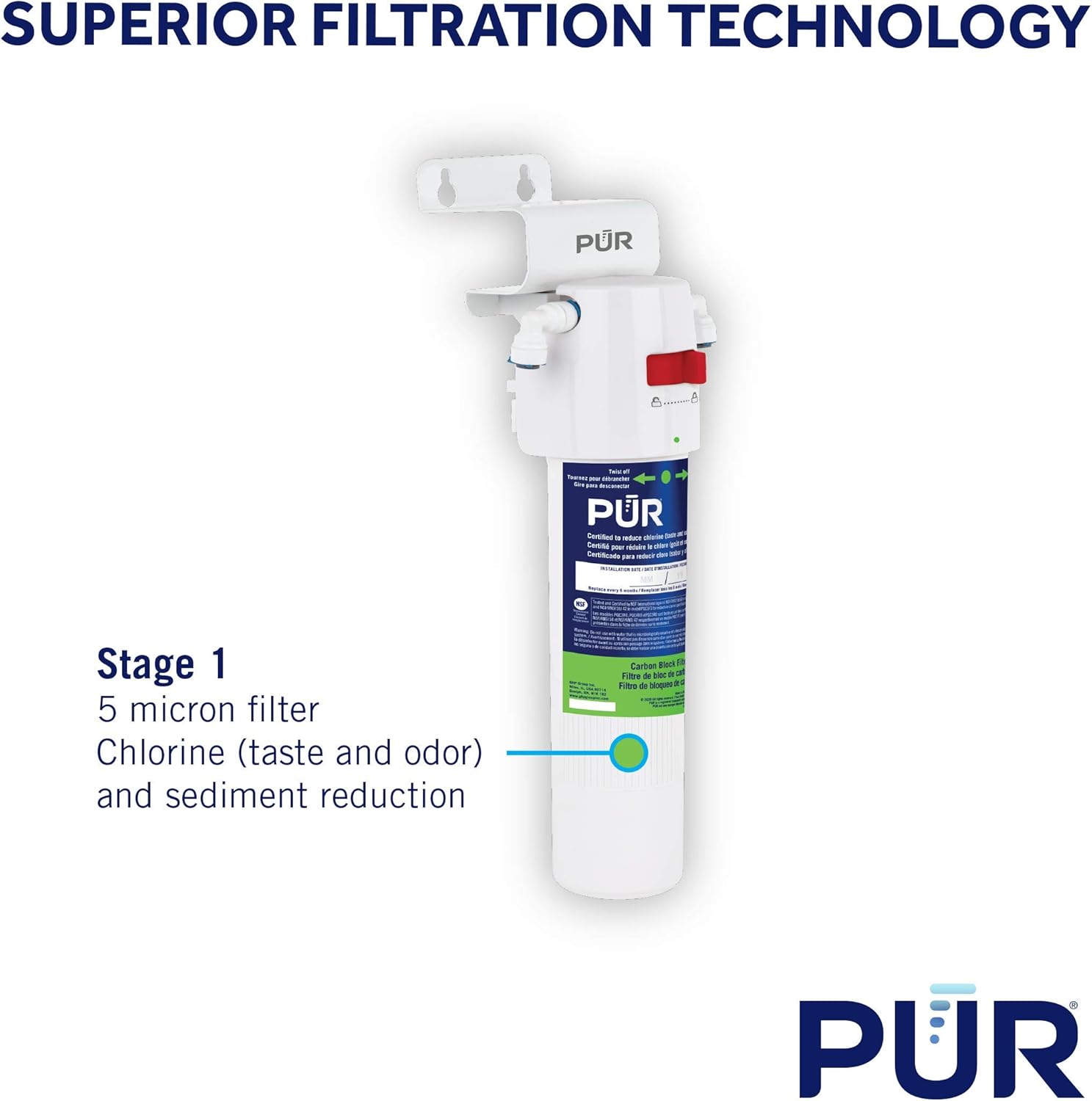 White Pack of 2 Water Filtration System W557181