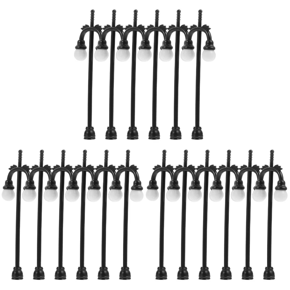 18 Pcs Mini Street Lamp Ornaments Q6422