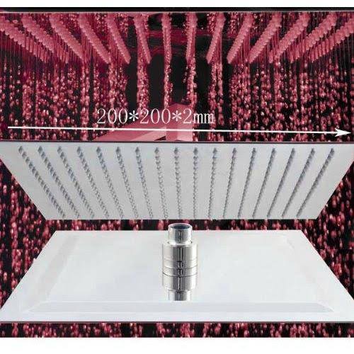 Antique Brass Rainfall LED Shower Head N567364
