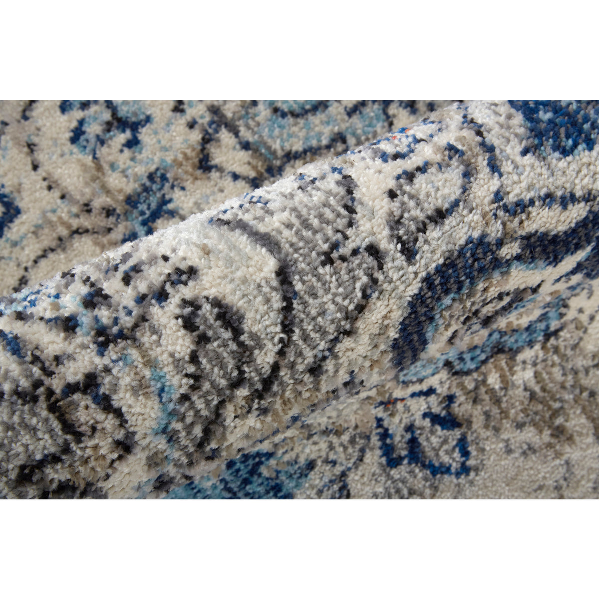 Blue/Ivory/Red Area Rug J6664