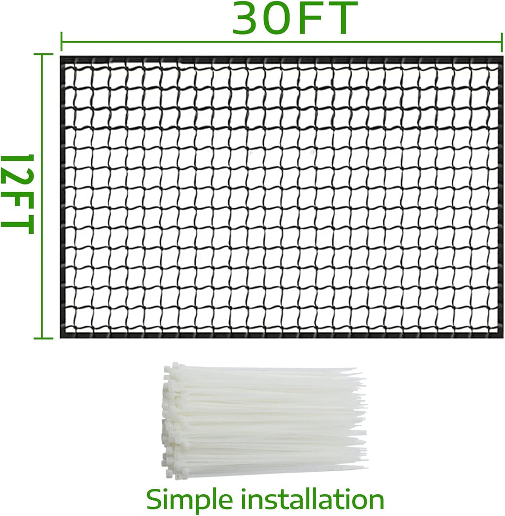 Baseball Backstop Netting 30x 12ft E977347