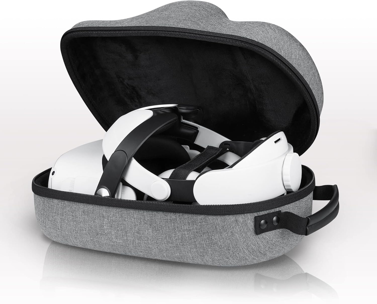 VR Headset Carrying Case, Head Strap, and Face Cover Bundle Pack of 2 Z30204