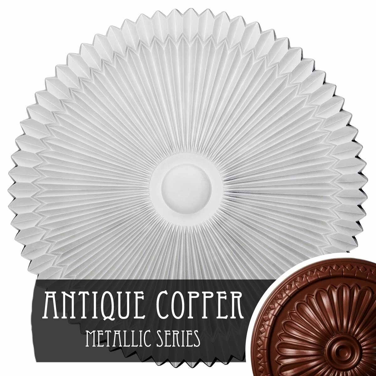 24x22OD x 3x22P Hand-Painted Ceiling Medallion A604