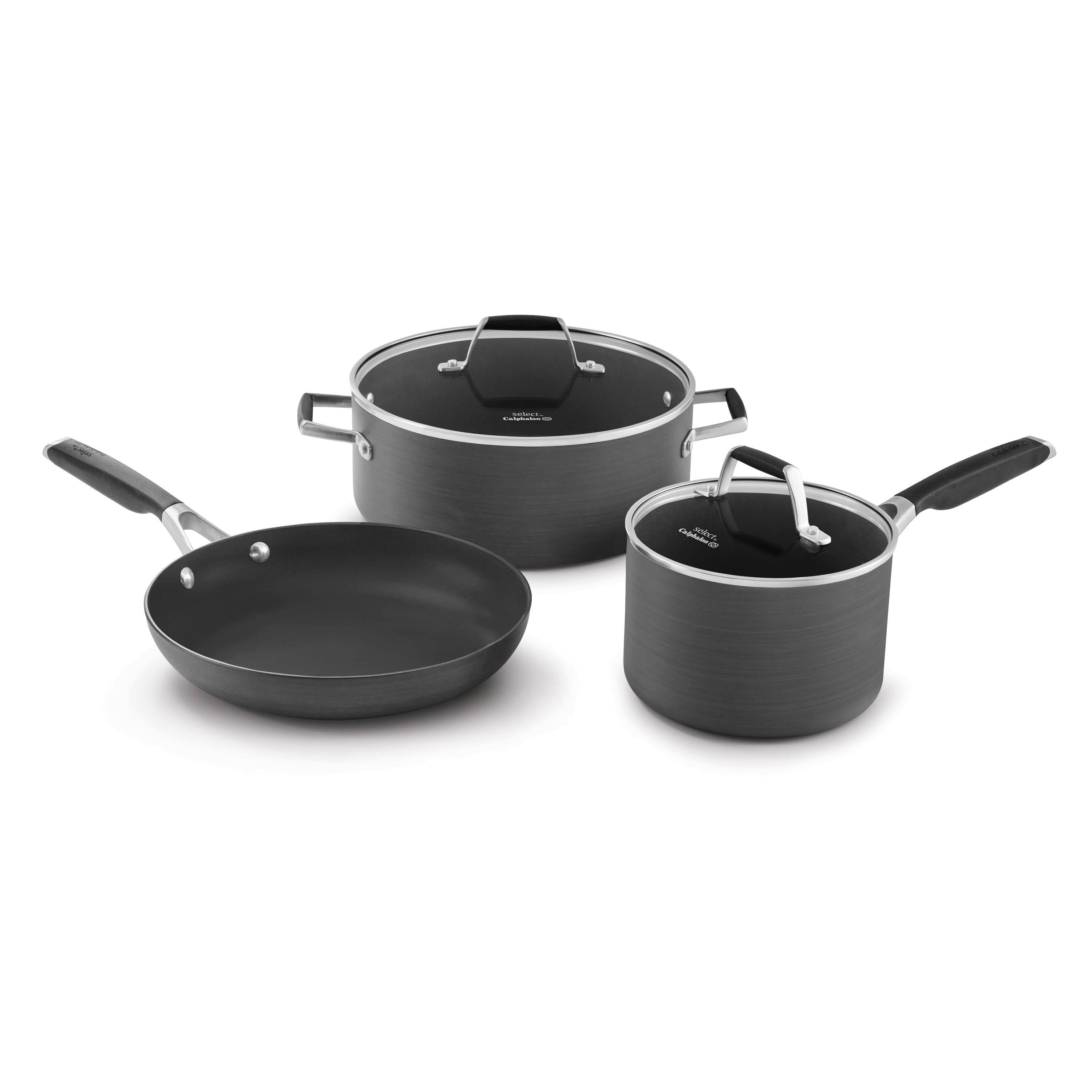 8-Piece Hard Anodized Nonstick Cookware Set I302