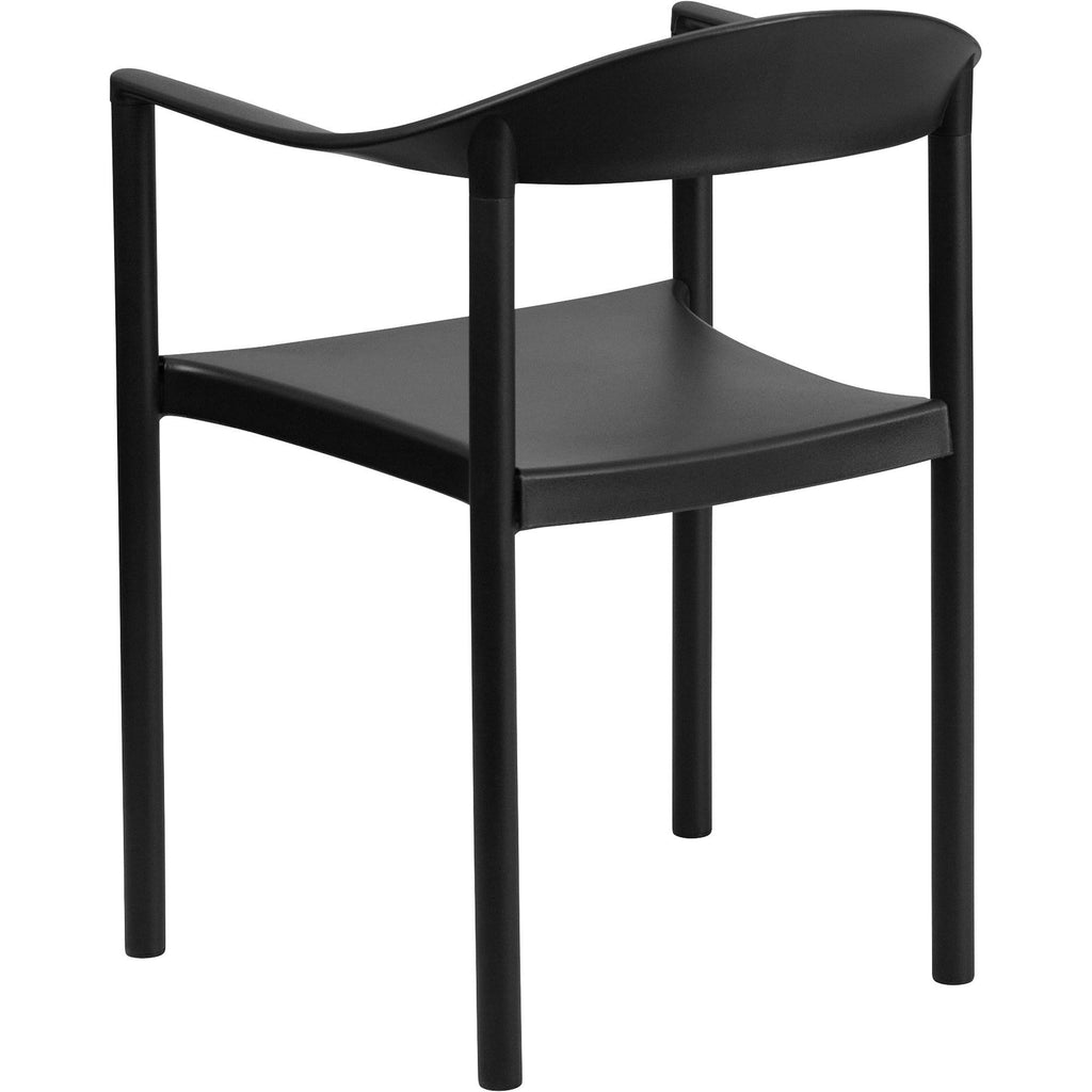 Black Plastic Stack Chair D926