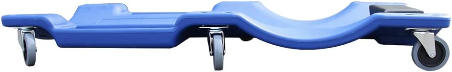 Blue Pack of 2 Rolling Garage Creeper with Padded Headrest, Dual Tool Trays and 6 Casters C770