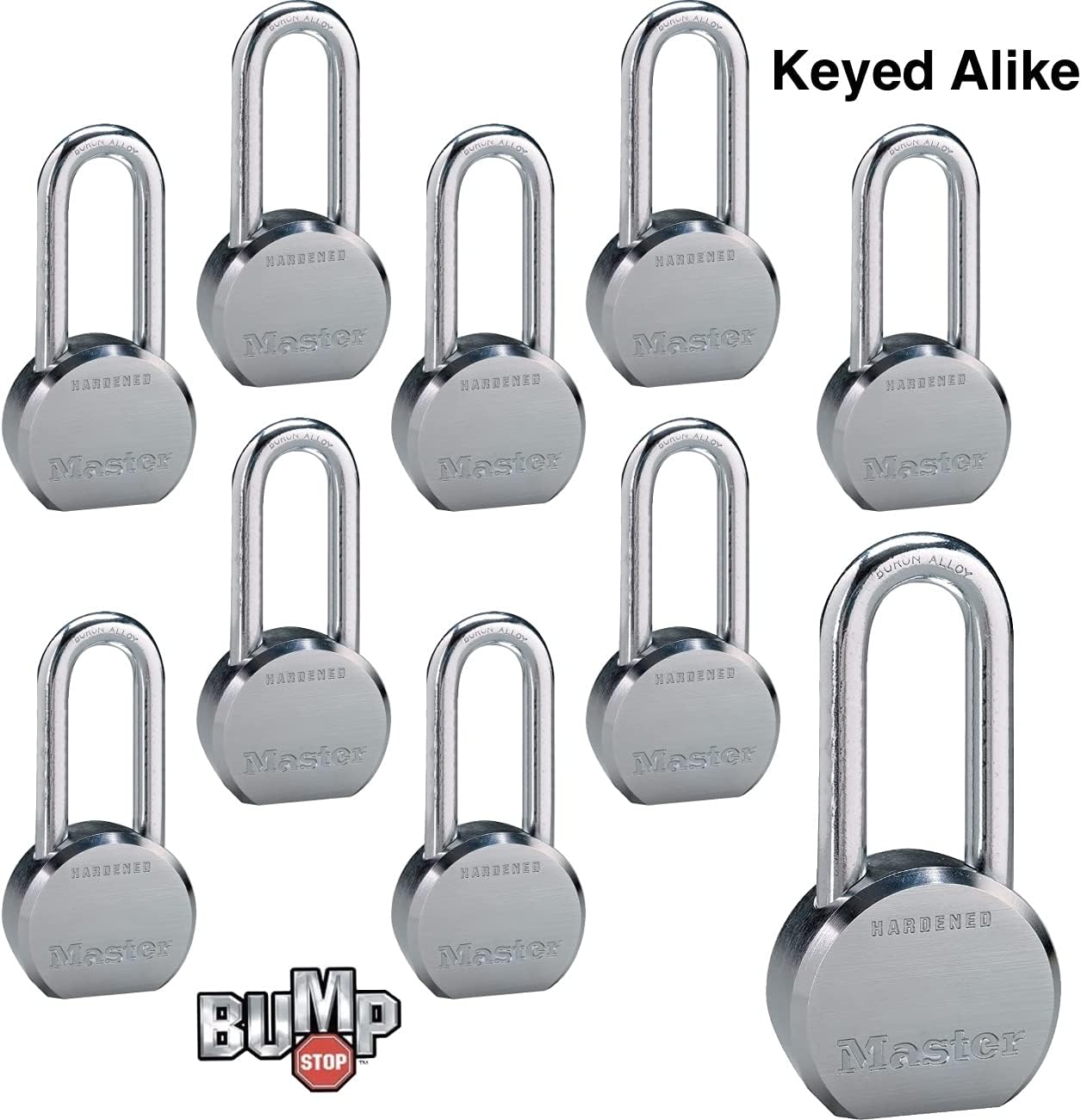 4 High Security Pro Series Keyed Alike Padlocks H8428