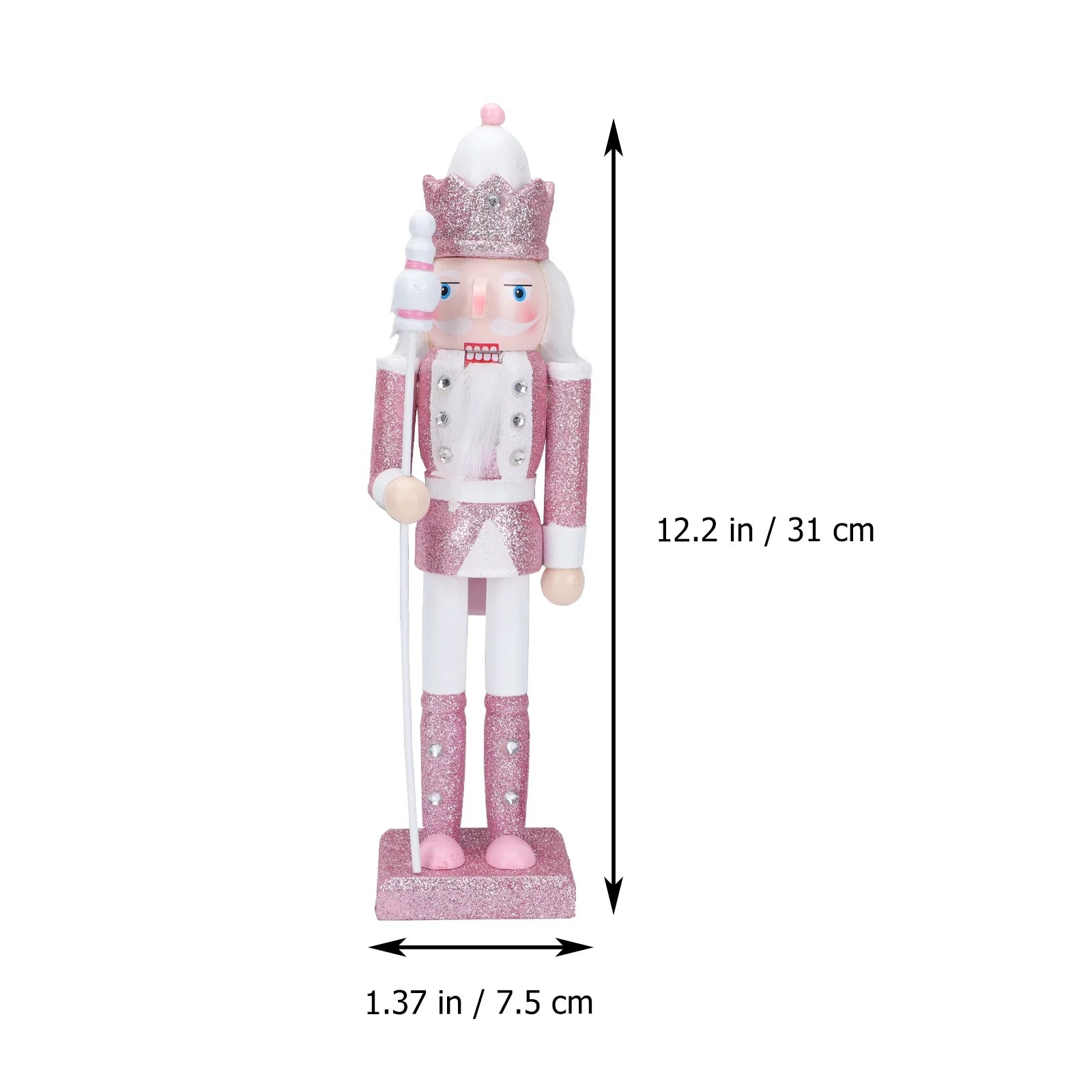 Wooden Nutcracker Soldier Santa Doll Y789