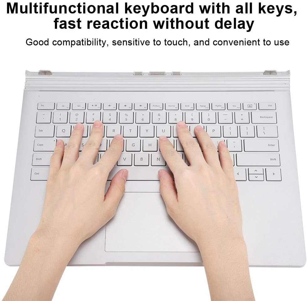 Silver Laptop Keyboard Replacement for Surface Book 1 1704 E11444