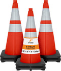 28 Inch Orange PVC Plastic Traffic Cones X729929
