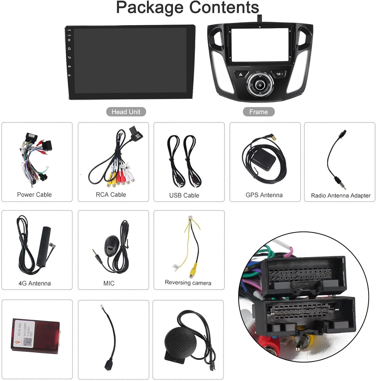 9 inch IPS Touch Screen Car Radio with CarPlay Bluetooth DSP N520684