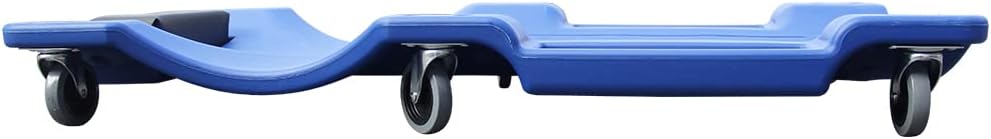 Blue Pack of 2 Rolling Garage Creeper with Padded Headrest, Dual Tool Trays and 6 Casters C770