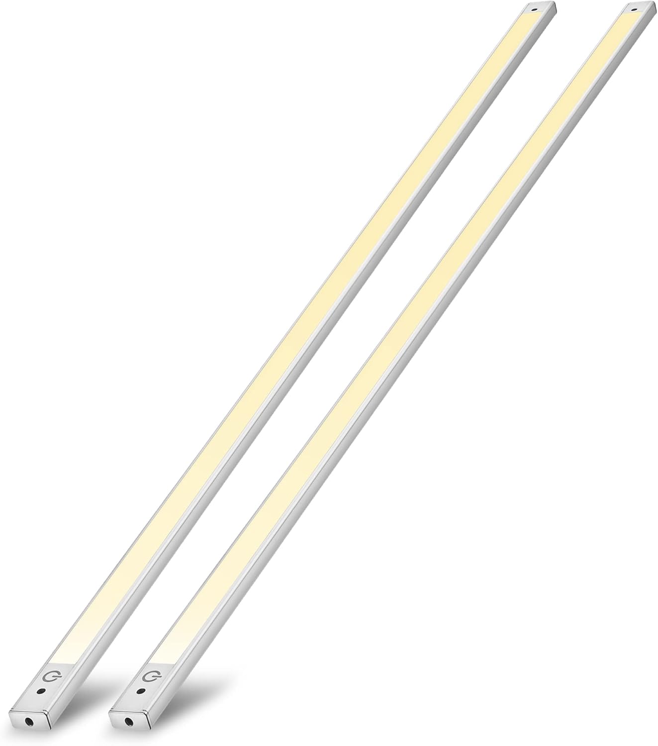 2-Pack 24 inch Under Cabinet LED Light Motion Sensor Plug in Hardwired Warm White S8751