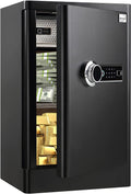 Fingerprint Safe Box 3.83 Cubic Feet with Separate Lock Box and Bottom Compartment L661