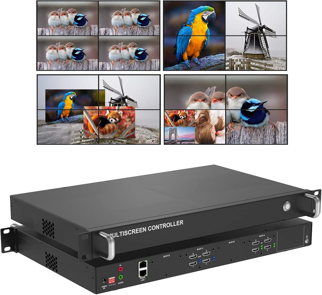 4 Channel Seamless Video Wall Processor, 4 in 4 Out D900445