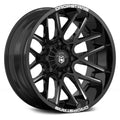 20x12 Black Deep Concave Wheels I347