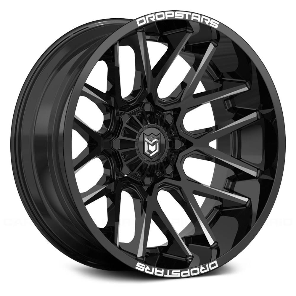 20x12 Black Deep Concave Wheels I347