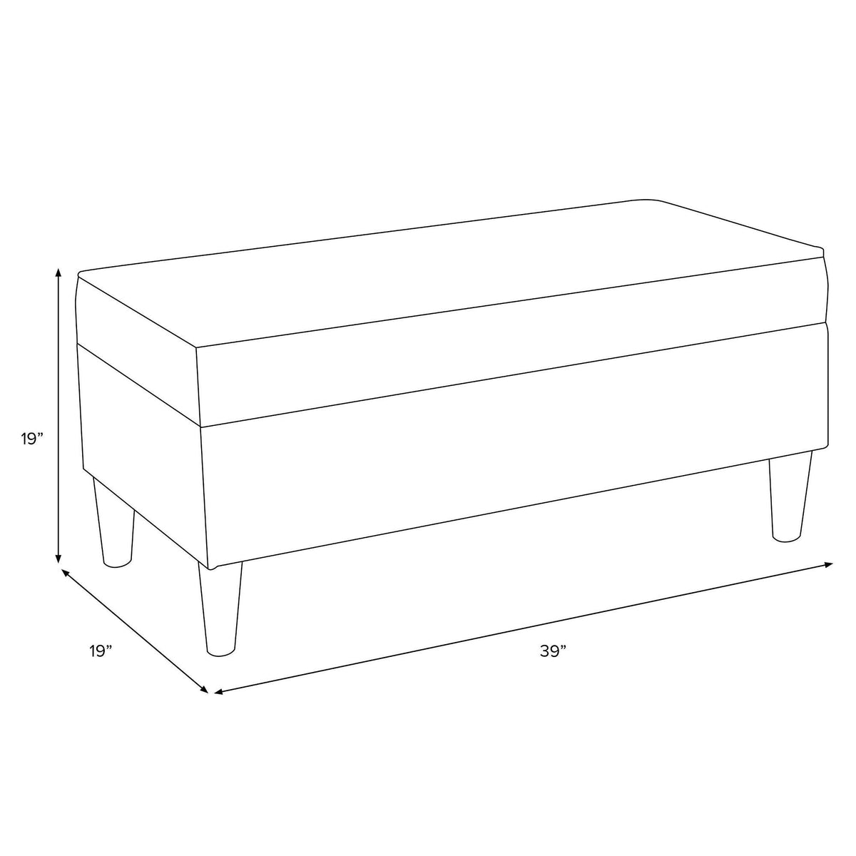 Linen Gray Button Storage Bench W360336