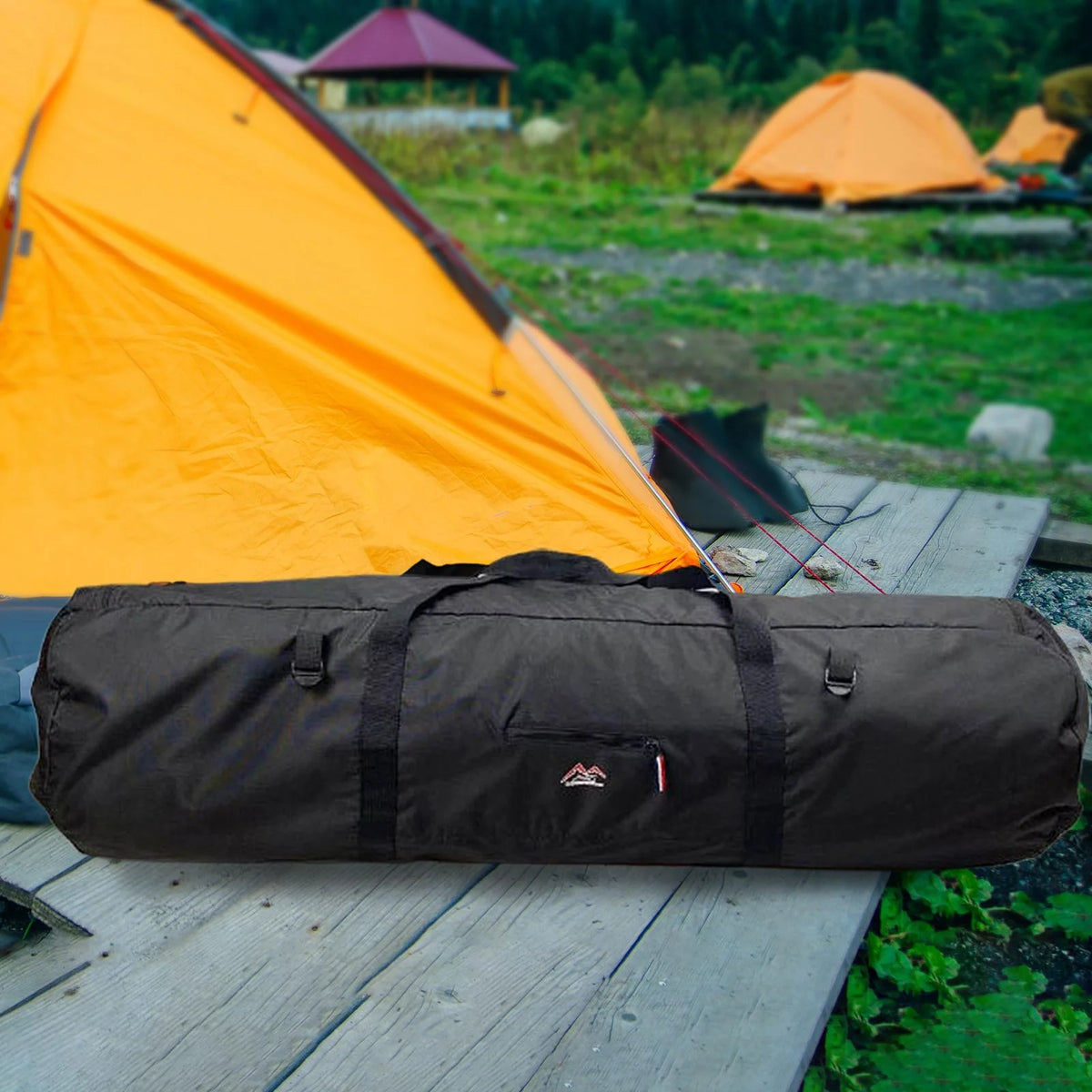 Black Camping Tent Storage Bag with Double Handles T5954