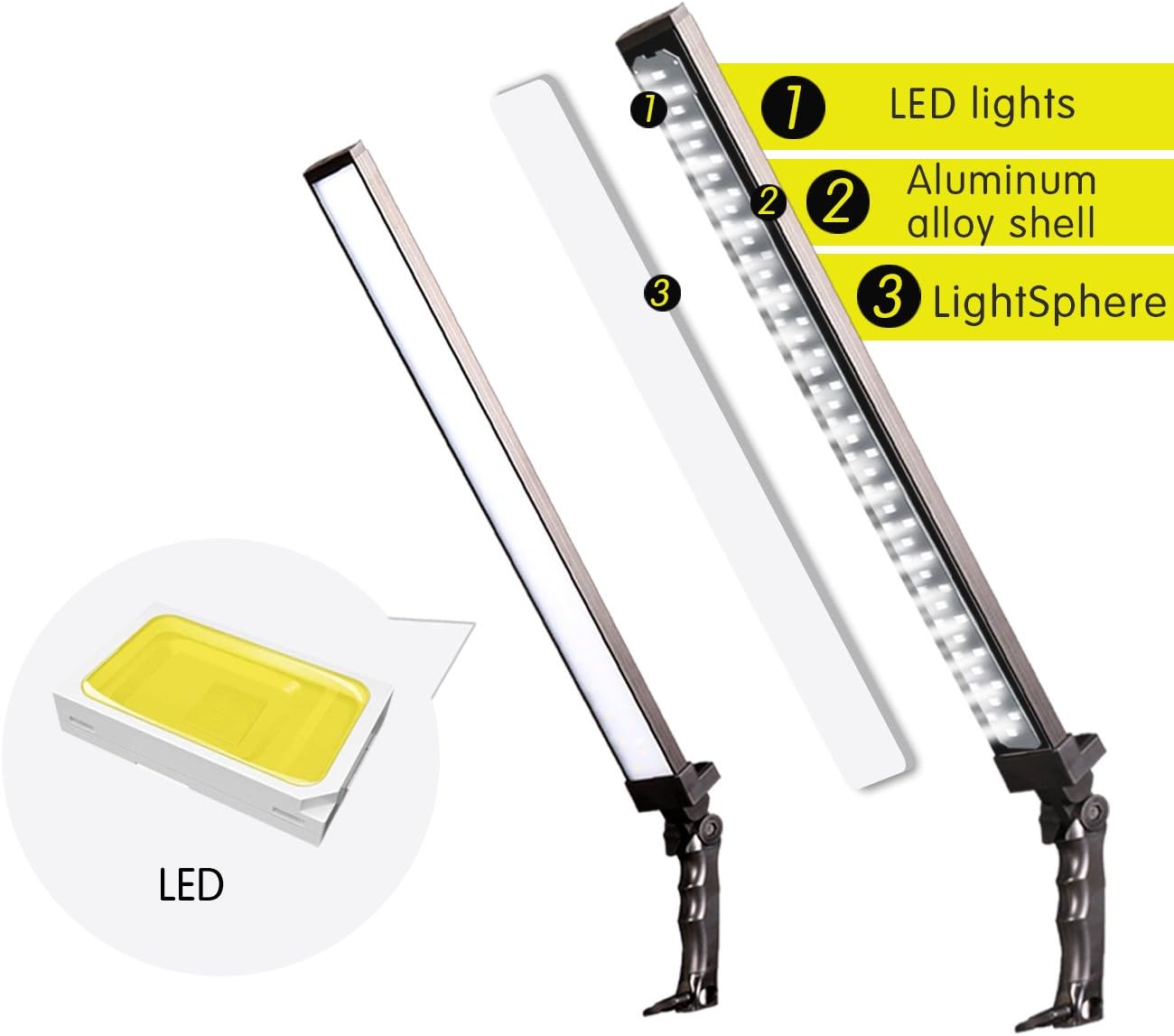 36w Dimmable LED Photography Light Kit with Tripod Stand Bag T48491