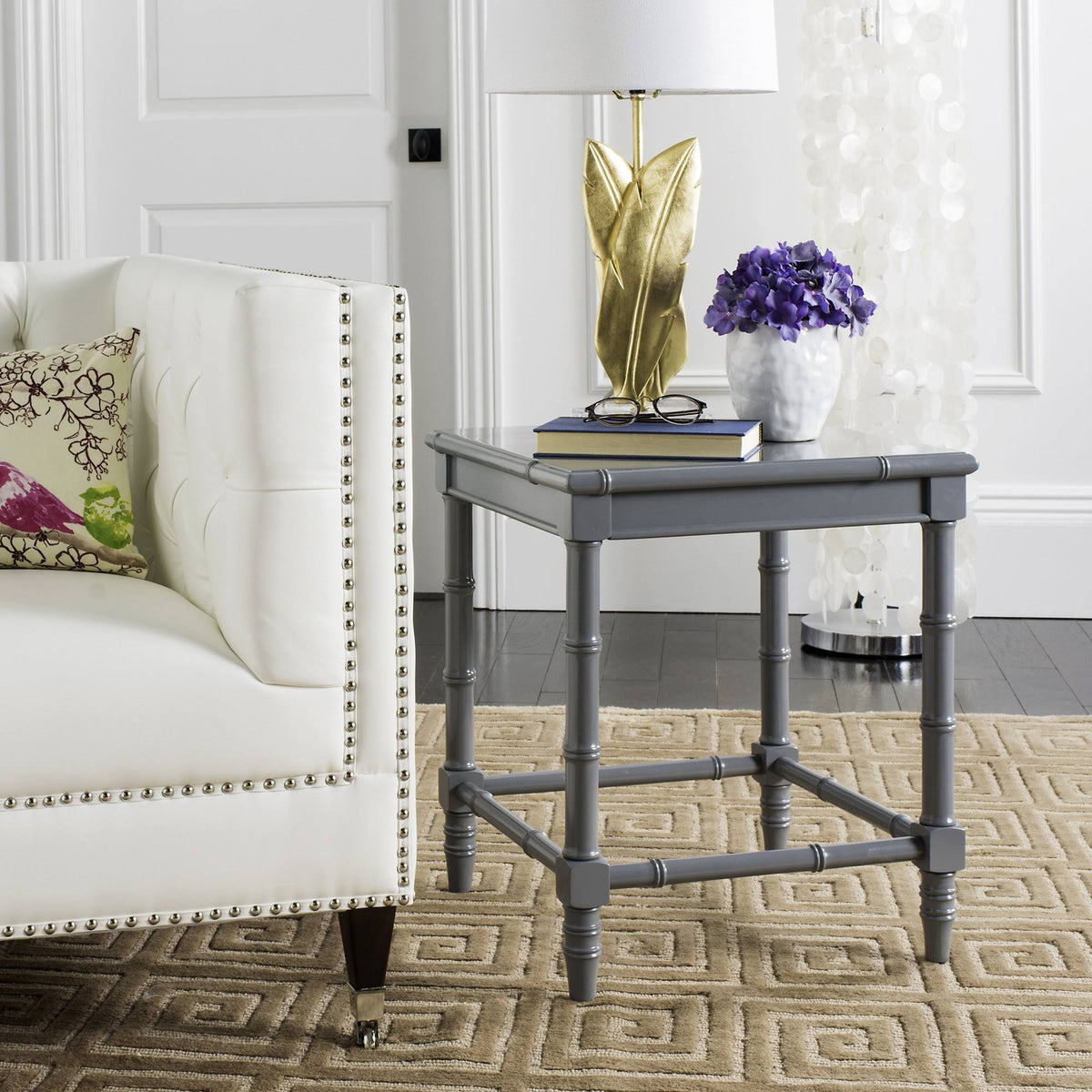 Gray End Table V112483