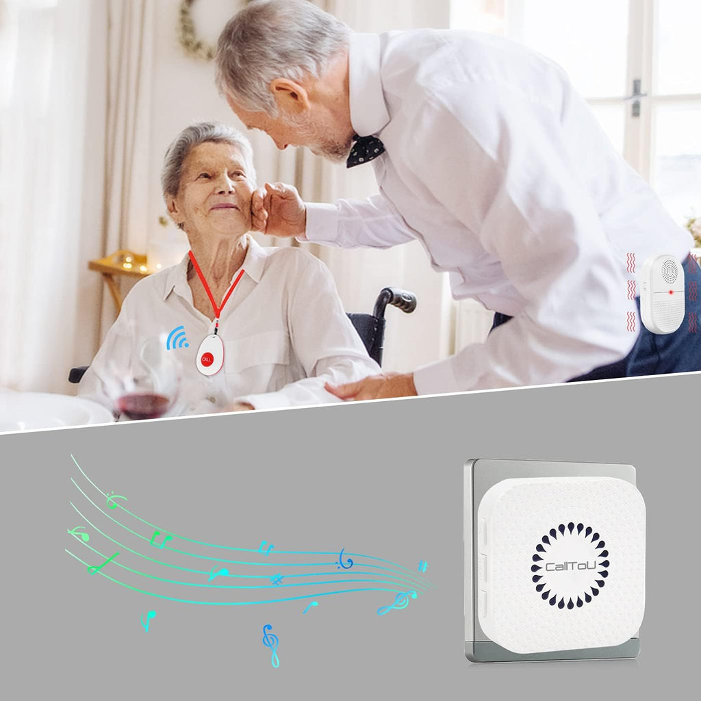 Wireless Caregiver Pager Emergency Alert System Call Button S3974
