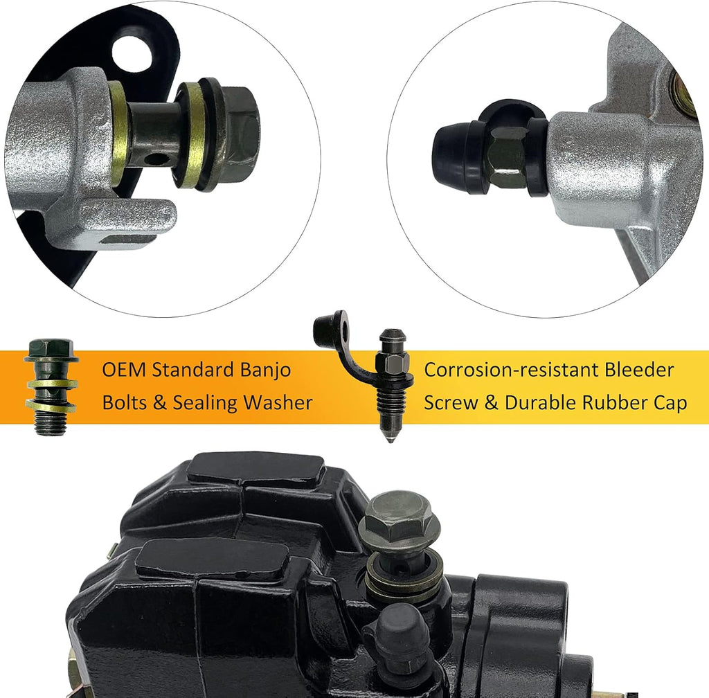 Front Left Right & Rear Brake Calipers Pack of 2 L6033