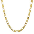 10K Yellow Gold Figaro Chain Necklace 20" S477