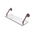 24 inch Floating Glass Shelf Antique Copper Q502