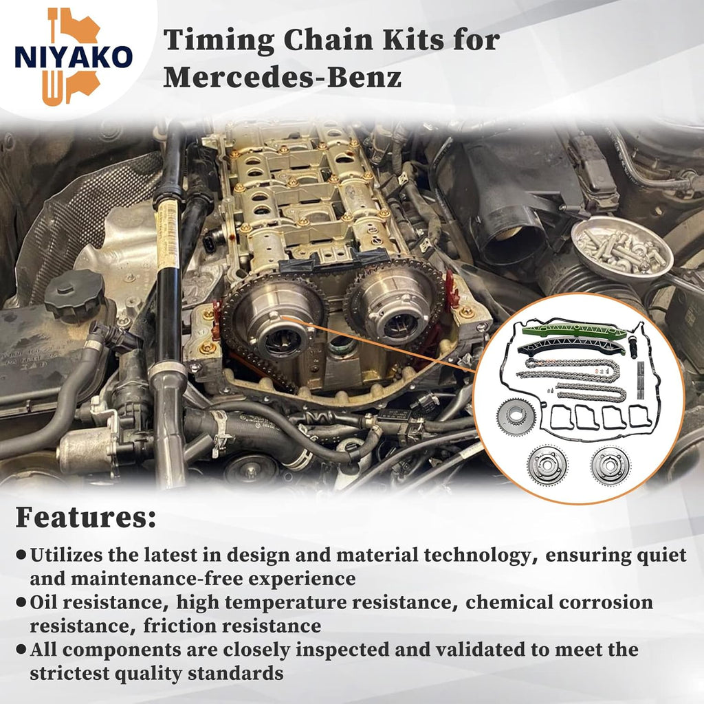 Timing Chain Kit with Camshaft Adjuster and Camshaft Timing Gear M15398
