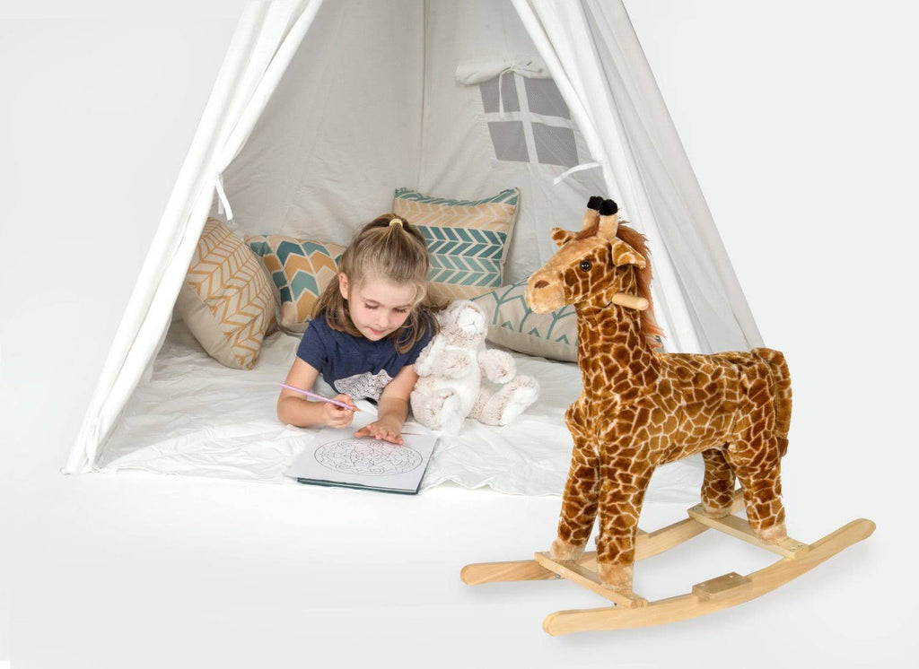 White Pine Wood Teepee Play House with Carry Case Q654607