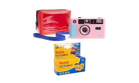 Gold Reusable 35mm Film Camera with Flash U690055