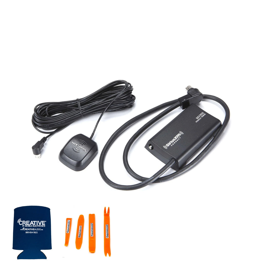 Bluetooth Single DIN Media Receiver with Sirius XM Connect Vehicle Tuner Kit O387