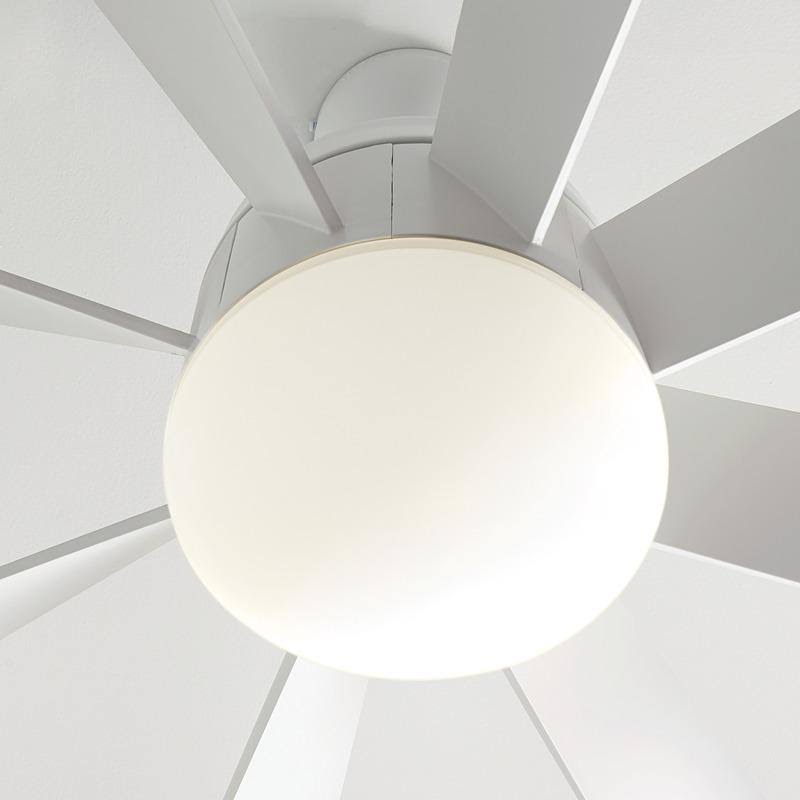 56x22 LED Ceiling Fan Brushed Steel X43087