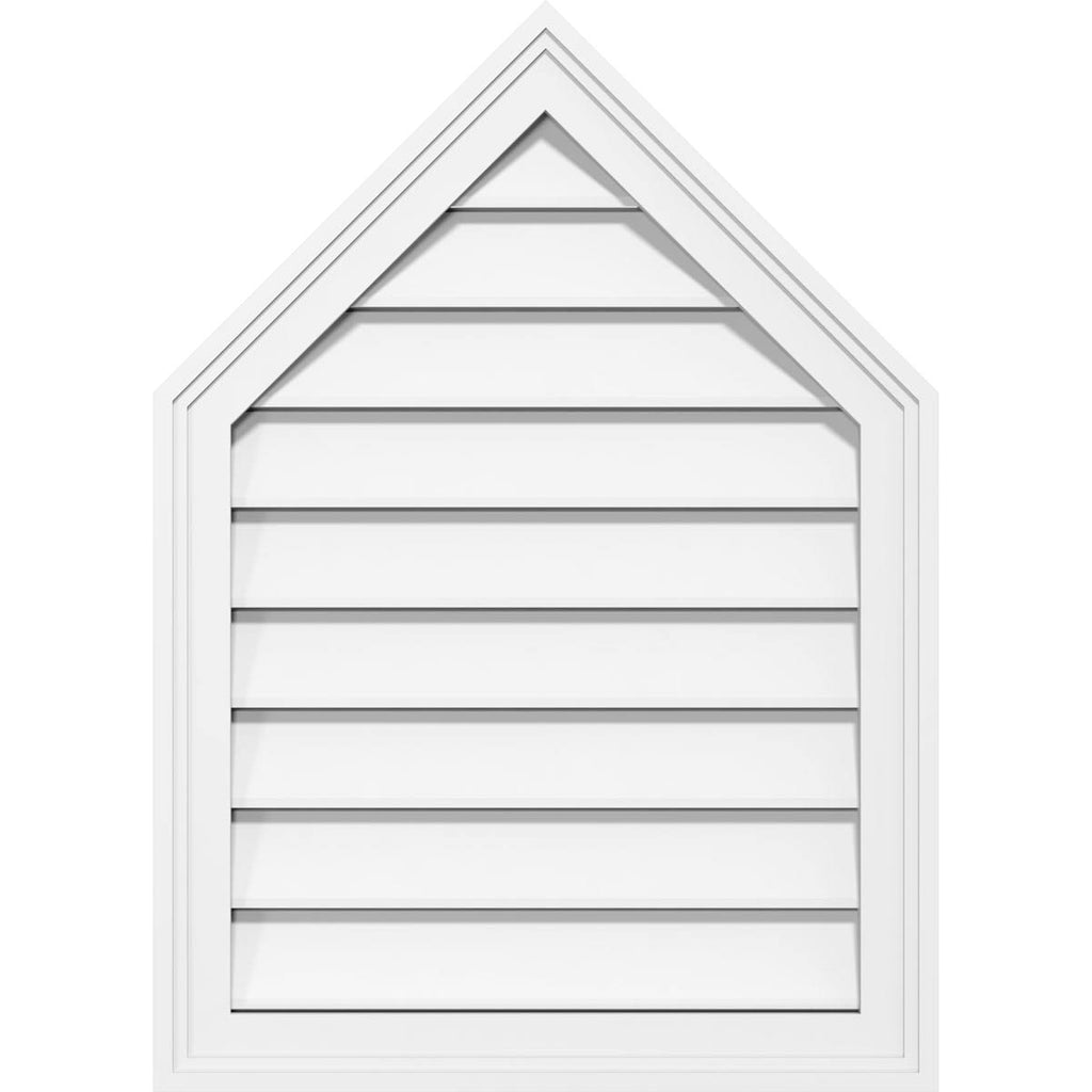 Peaked Top Surface Mount PVC Gable Vent A1843