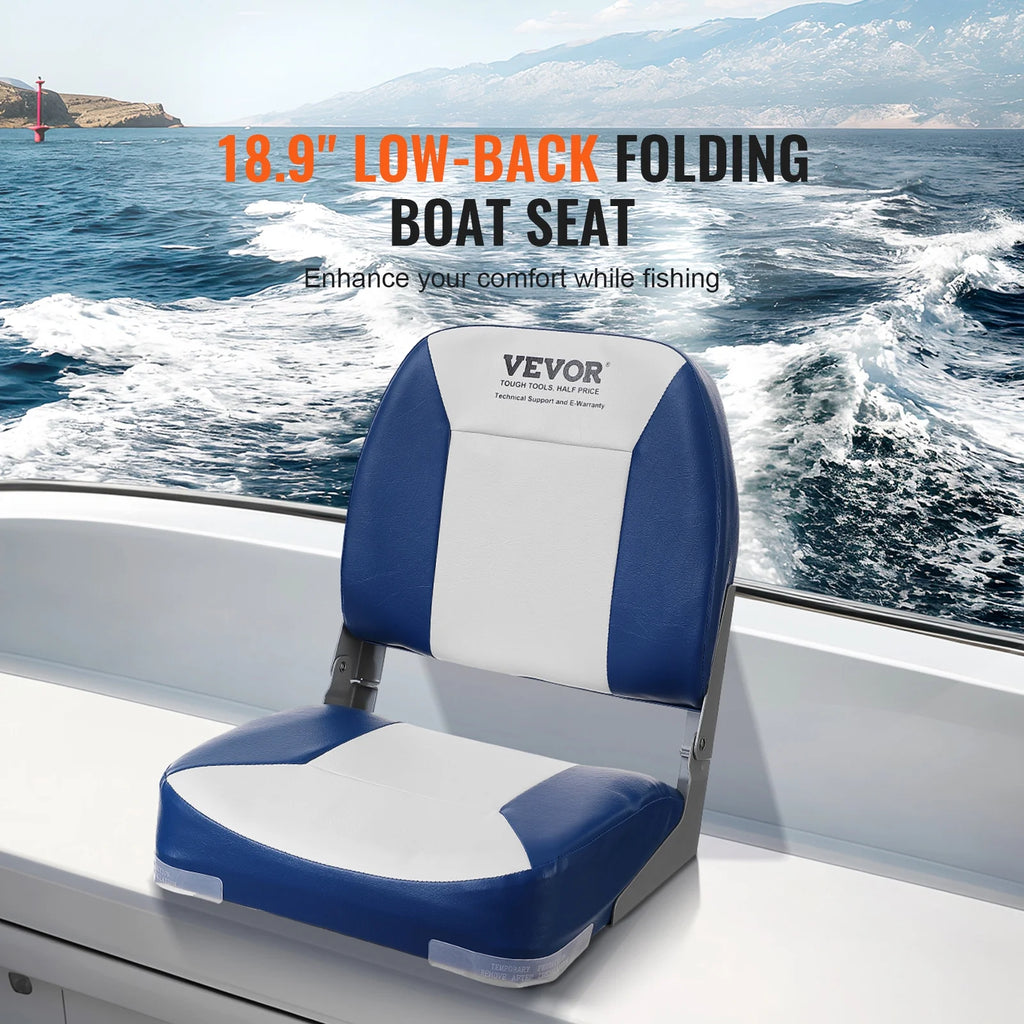 Low Back Fold-Down Fishing Boat Seat Chair N634