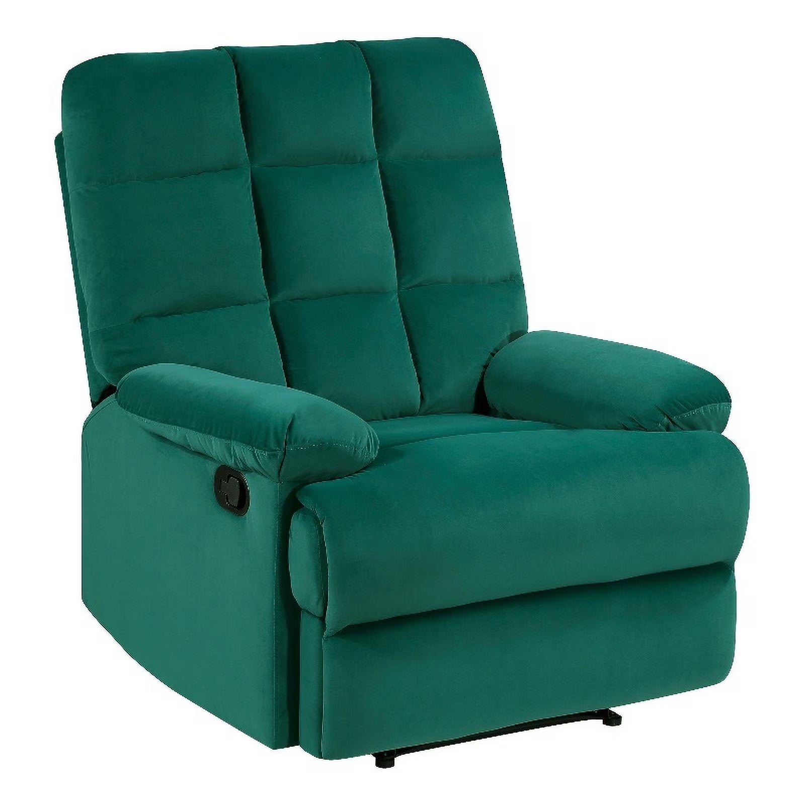 Green Velvet Manual Recliner X60891