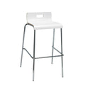 White Low Back Barstool G39735