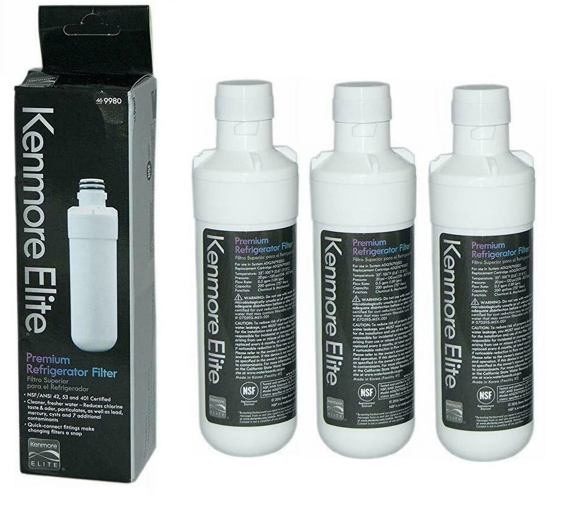 3 Pack Replacement Water Filter T9065